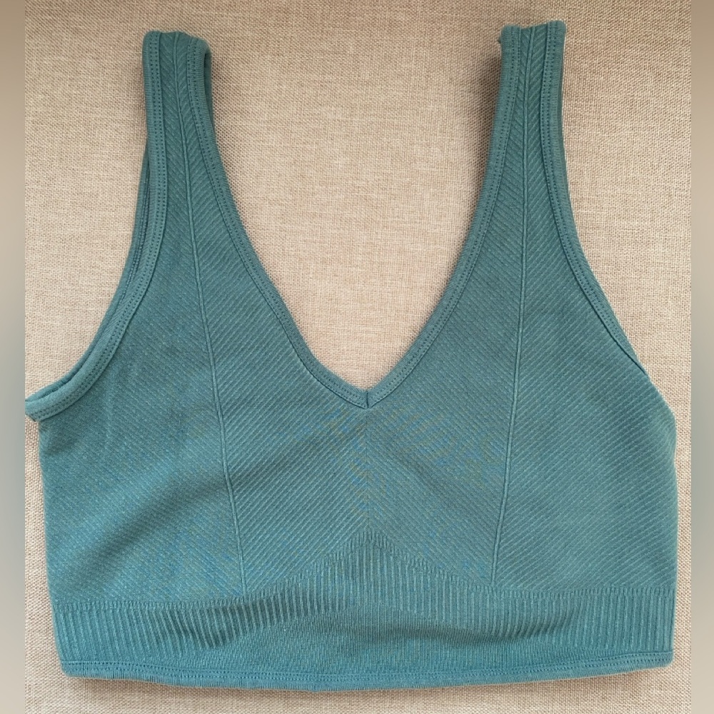 Gymshark seamless Teal Ribbed Bralette